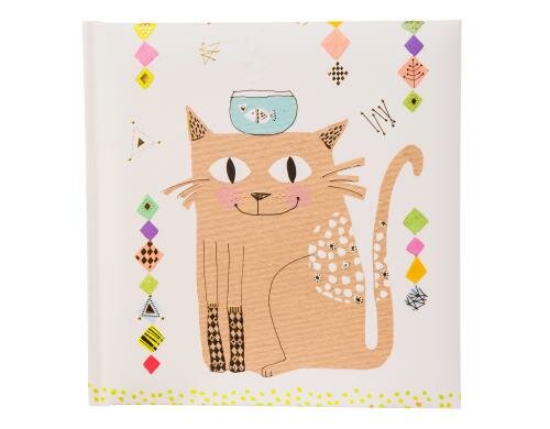 Goldbuch Poesiealbum Cat 1 Stück, Grösse: 16.5x16.5cm, 96 Blatt