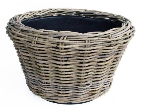Jaco Drypot Rattankorb mit Plastikeinsatz rund, D: 43cm,  H: 33cm