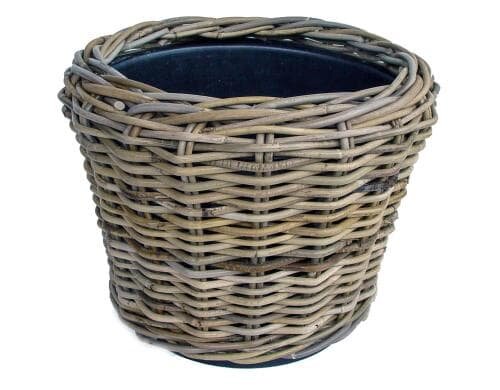 Jaco Drypot Rattankorb mit Plastikeinsatz rund, D: 36cm,  H: 28cm