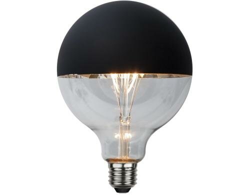 Star Trading G125 Top Coated schwarz E27, 250lm, 2.8W, 2600K, dimmbar