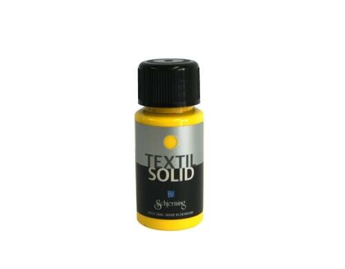 Schjerning Textilfarbe Solid gelb 50ml, für dunkle und farbige Stoffe