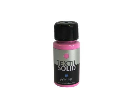 Schjerning Textilfarbe Solid rosa 50ml, für dunkle und farbige Stoffe