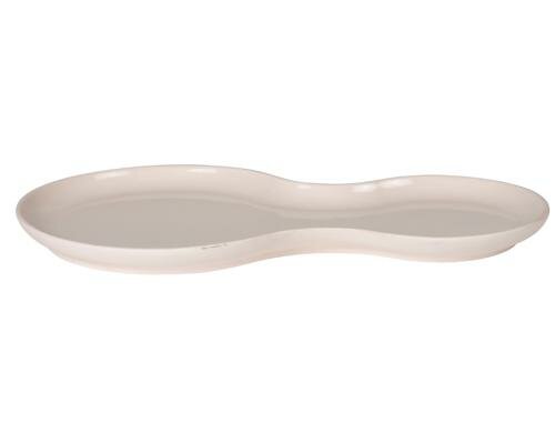 Nudge Servierplatte 28x16cm Rosé 1 Stück, 28x16cm, eingefärbtes Porzellan