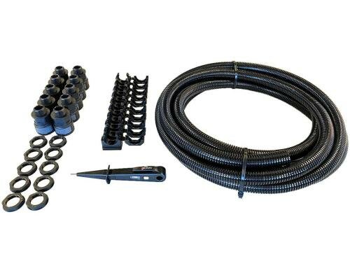 Starterkit FIP Wellrohr, NW17, 5m Polypropylen, UV-Resis, schwer entflammbar