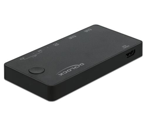 Delock 2in1  KVM HDMI USB-C 60Hz,4K, mit USB 2.0