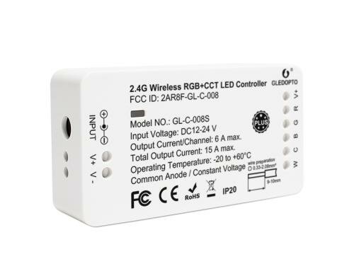 GLEDOPTO ZigBee Vorschaltgerät ZLL, 12/24V, RGB+CCT, Hue kompatibel