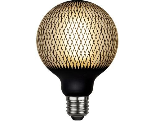 Star Trading LED G95 Graphic E27, 180lm, 4W, 2700K, dimmbar