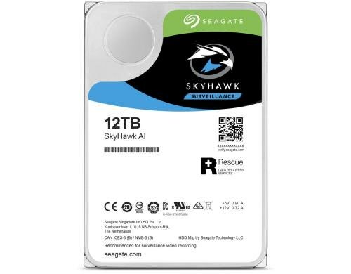 Seagate SkyHawk AI 12TB 256MB Cache, 24x7, SATA 6GB/s