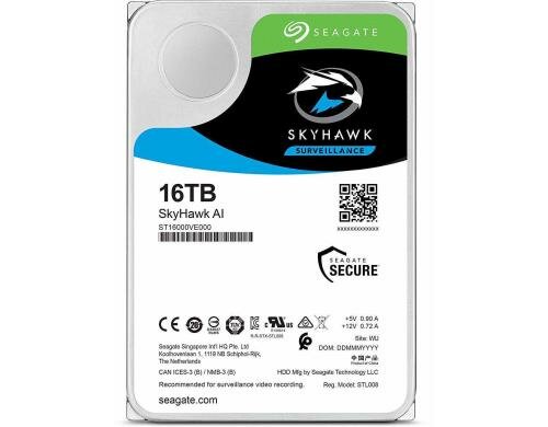 Seagate SkyHawk AI 16TB 256MB Cache, 24x7, SATA 6GB/s