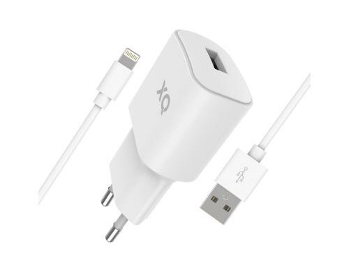 Xqisit Lagegerät single weiss USB-C 2.0 / 2,4A