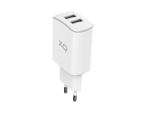 Xqisit Lagegerät dual weiss 2xUSB 4,8A