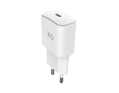Xqisit Lagegerät single weiss USB-C, 18W