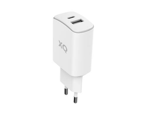 Xqisit Lagegerät dual weiss USB-C PD + USB-A