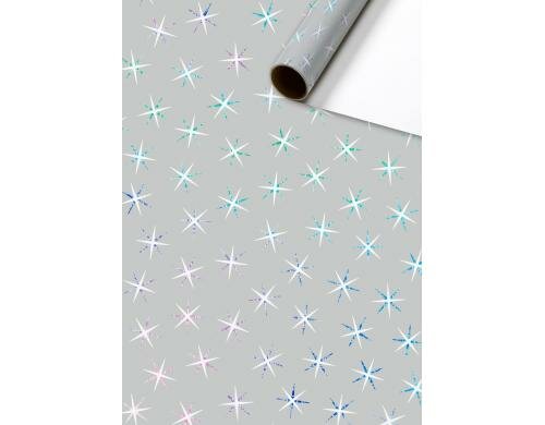 Stewo Geschenkpapier Adaria Grösse 70cm x 1.5m, silber