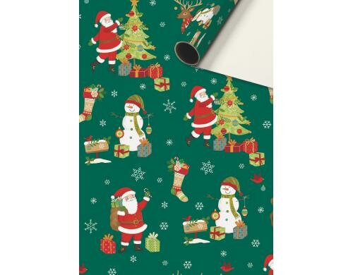 Stewo Geschenkpapier Norvin Grösse 70cm x 2m, dunkel grün