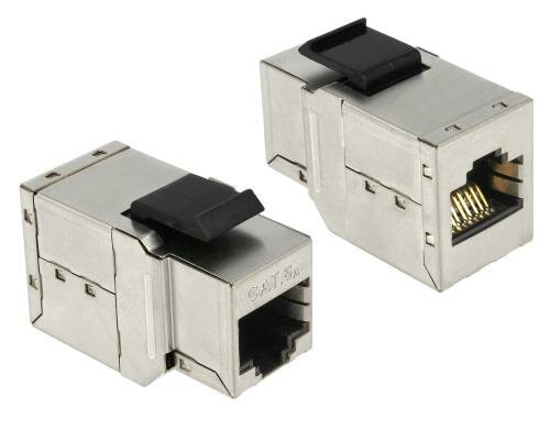 Delock Keystone Modul Cat.6A, geschirmt extern: RJ45 Buchse, Intern RJ45 Buchse