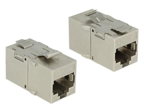 Delock Keystone Modul Cat.6A, UTP, metall extern: RJ45 Buchse, Intern RJ45 Buchse