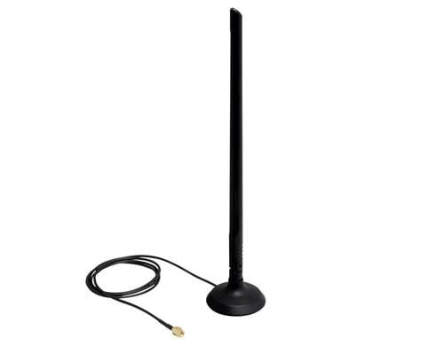 Delock WLAN-Antenne, 6.5dBi, Magnetfuss RP-SMA-Anschluss, 2.4Ghz, 30cm