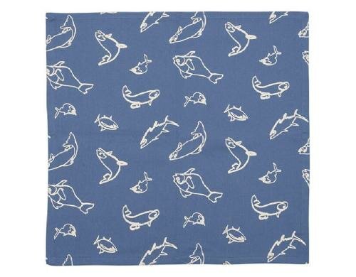 Batela Servietten Fische, 6 Stück L: 40 cm, B: 40 cm