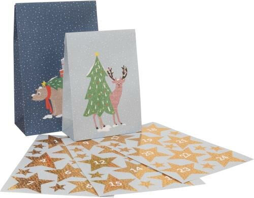 Stewo Adventskalender Sam 24 Tüten mit Stickers