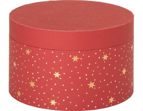 Stewo Geschenkboxen Aurelia rot Durchmesser 17cm, H: 10.9 cm