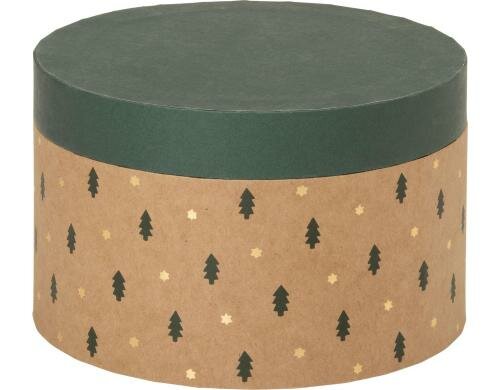 Stewo Geschenkboxen Aurelia grün Durchmesser 17cm, H: 10.9 cm