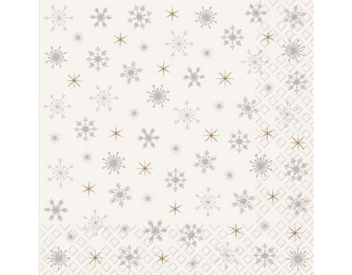 Stewo Servietten Neva weiss 20 Stück, Grösse 33x33cm