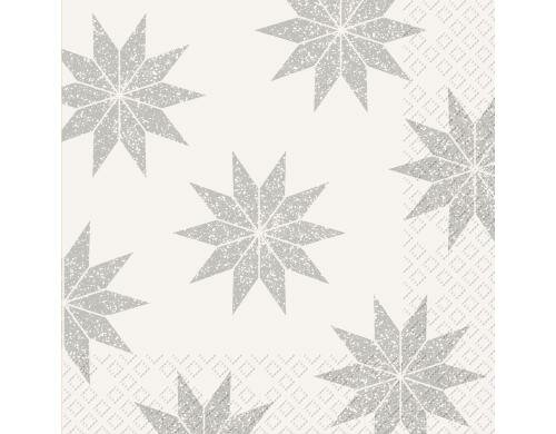 Stewo Servietten Manzana weiss 20 Stück, Grösse 33x33cm