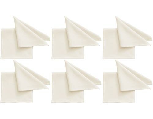 Pichler Servietten One 40x40 cm Weiss 6er Set, Farbe Weiss, 100 % Baumwolle