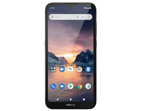 Nokia 1.3 16GB charcoal DS, 5.71, Quad-Core, 1GB RAM, 8MP