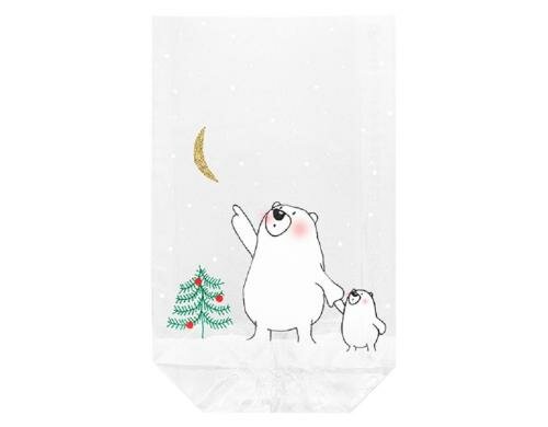 B+C Klarsichtbeutel Papa Bear 10 Stück, Grösse: 14.5 x 23.5 cm