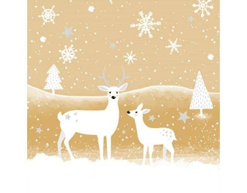 B+C Weihnachtsservietten Sweet Moment Grösse 33x33cm, 20 Stück, 3-lagig