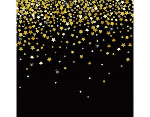 B+C Weihnachtsservietten Sternenzauber Grösse 33x33cm, 20 Stück, 3-lagig