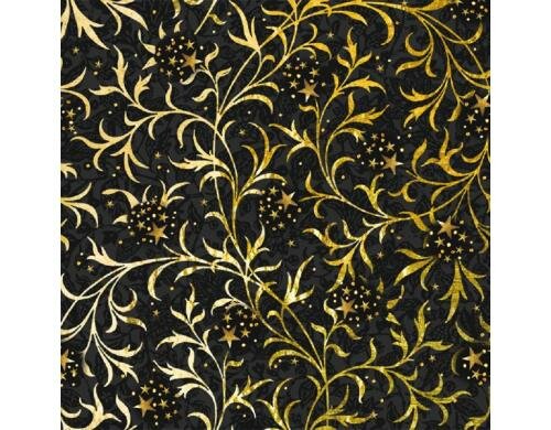 B+C Weihnachtsservietten Golden Ornament Grösse 33x33cm, 20 Stück, 3-lagig