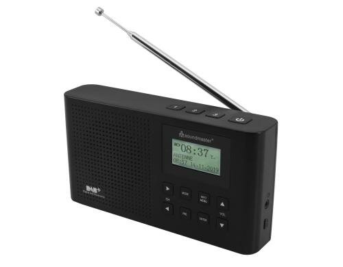 Soundmaster DAB160SW, schwarz DAB+/UKW Digitalradio, Li-Io-Akku