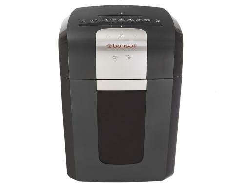Bonsaii Aktenvernichter 3S23 P-4 schwarz bis 14 Blatt A4,23 L,Permanentbetrieb:2Std.
