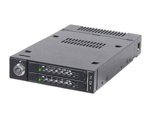 ICY DOCK Wechselrahmen M.2 MB834M2K-B schwarz, 2x M.2 PCIe NVMe SSD