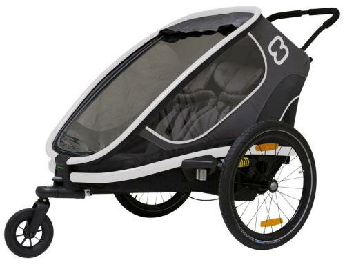 Hamax Fahrradanhänger Outback Twin grau