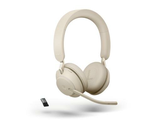 Jabra Evolve2 65 Duo MS Beige BT380, USB-A