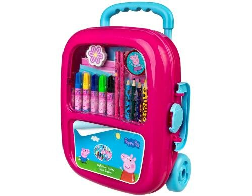 Online gefüllter Trolley Peppa Pig Fasermaler,Buntstifte,Bleistifte,Block usw