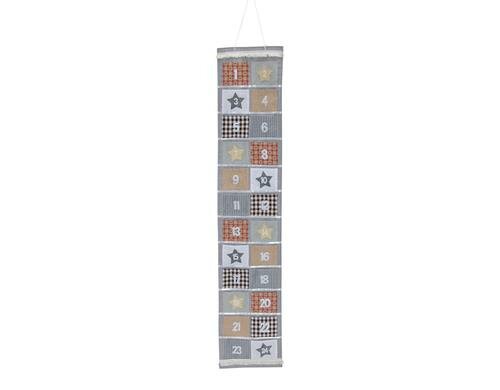 G. Wurm  Adventskalender aus Filz und Texti B: 29 cm, H: 150 cm