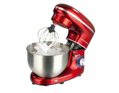GOURMETmaxx Küchenmaschine 1500W rot inkl. 5L Rührschüssel