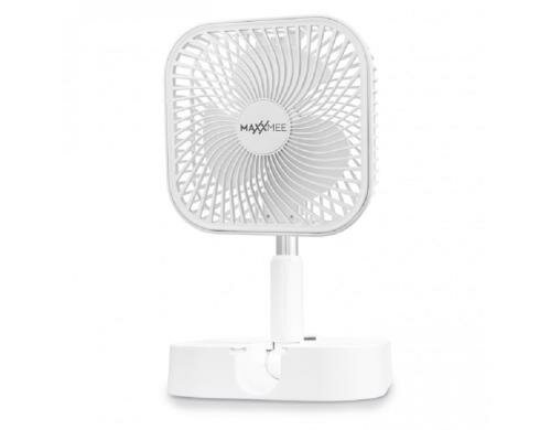 MAXXMEE Klappbarer Ventilator 2in1 Tisch & Standventilator