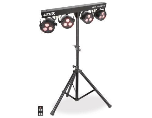 Max PartyBar 4 LED-Bar Kit, 3x 3W 4-in-1, Ständer