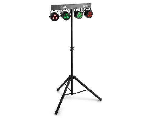 Max PartyBar 7 4x PAR, 3x 3W, 4in1 RGBW, Akku, Stand