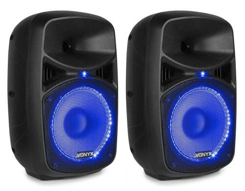 Vonyx VPS082A Actice Speaker Set 8, LED, MP3, BT