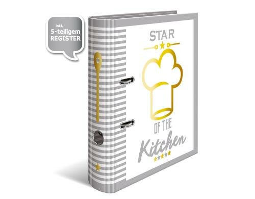 Herma Rezeptordner 7 cm Star of Kitchen Format A4, Hebelmechanik