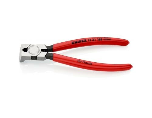 Knipex Seitenschneider für Kunststoff quer mit Kunststoff überzogen poliert 160 mm