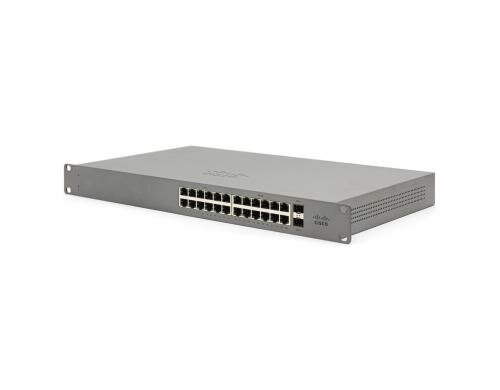 Meraki Go GS110-24P-HW Cloud managed Switch 24 GE Ports PoE, 195W, 2xSFP