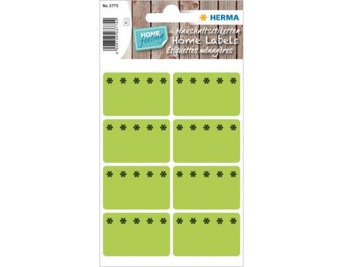 Herma Tiefkühletiketten Kristall grün 48 Etiketten, 6 Blatt